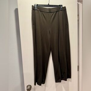 Eileen Fisher Wide Leg Olive Green Pants